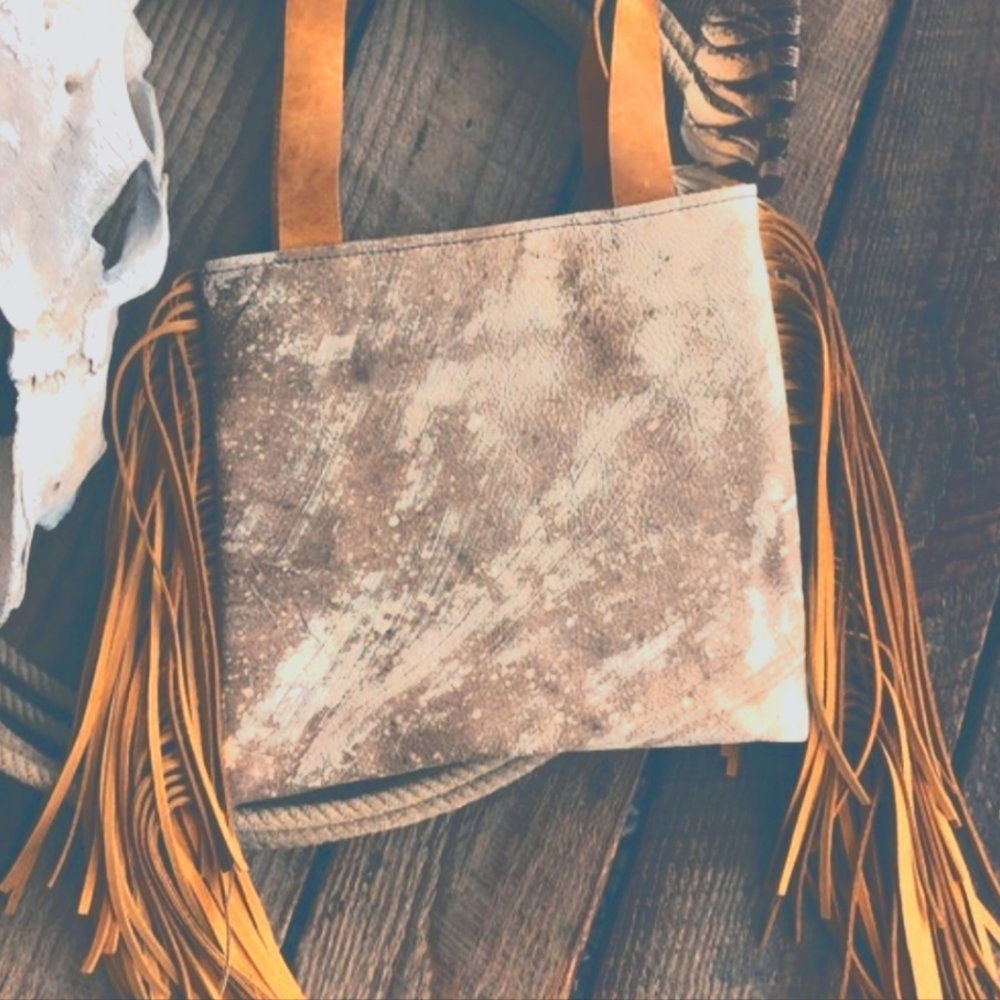 Leather Fringe shoulder bag